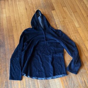 Vince Deep Navy Textured Knit Top